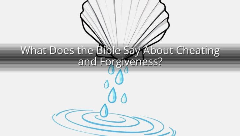 What Does the Bible Say About Cheating and Forgiveness?