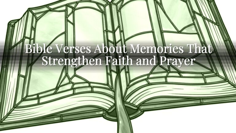 Bible Verses About Memories That Strengthen Faith and Prayer