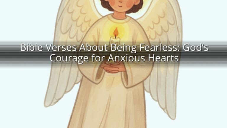 Bible Verses About Being Fearless: God’s Courage for Anxious Hearts