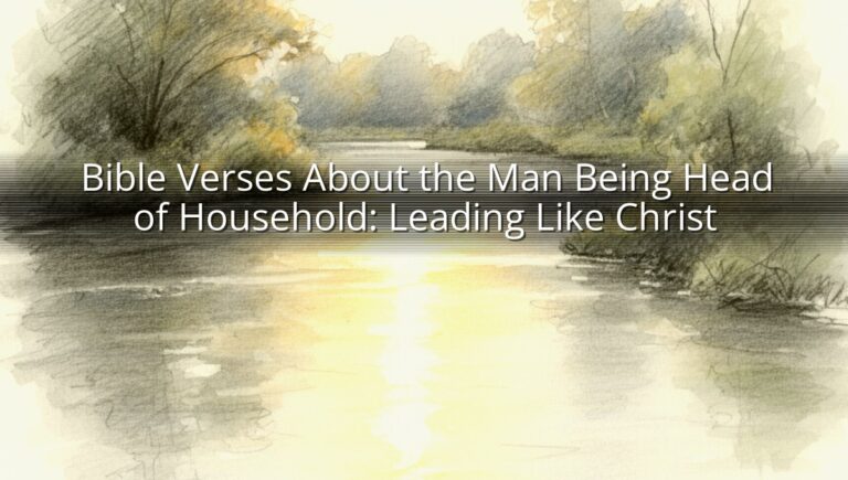 Bible Verses About the Man Being Head of Household: Leading Like Christ