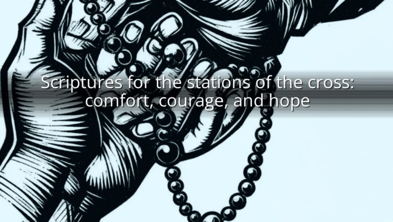 Scriptures for the stations of the cross: comfort, courage, and hope