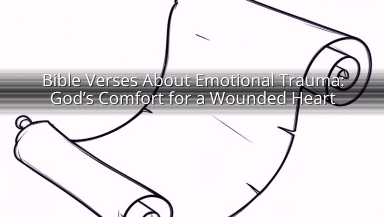 Bible Verses About Emotional Trauma: God’s Comfort for a Wounded Heart