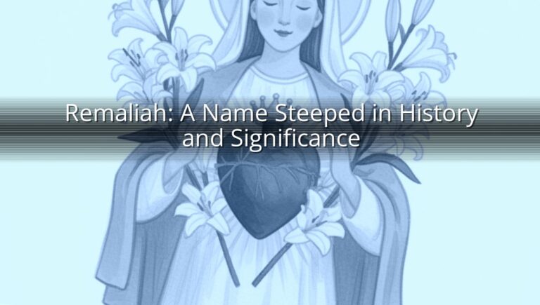 Remaliah: A Name Steeped in History and Significance