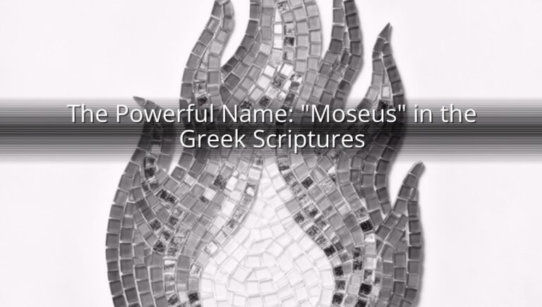 The Powerful Name: "Moseus" in the Greek Scriptures