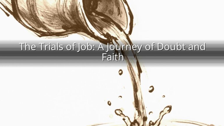 The Trials of Job: A Journey of Doubt and Faith
