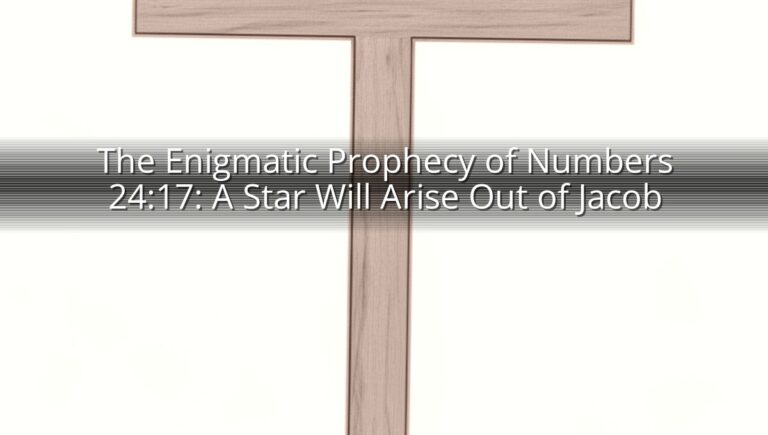 The Enigmatic Prophecy of Numbers 24:17: A Star Will Arise Out of Jacob
