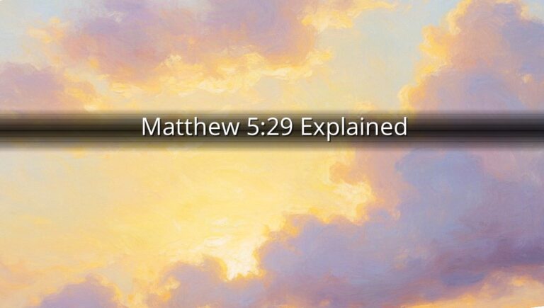 Matthew 5:29 Explained