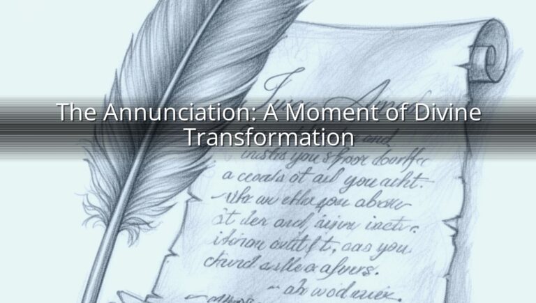 The Annunciation: A Moment of Divine Transformation