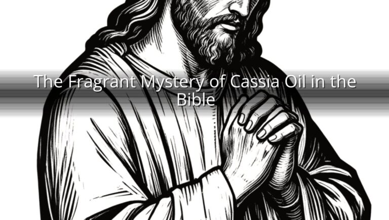 The Fragrant Mystery of Cassia Oil in the Bible