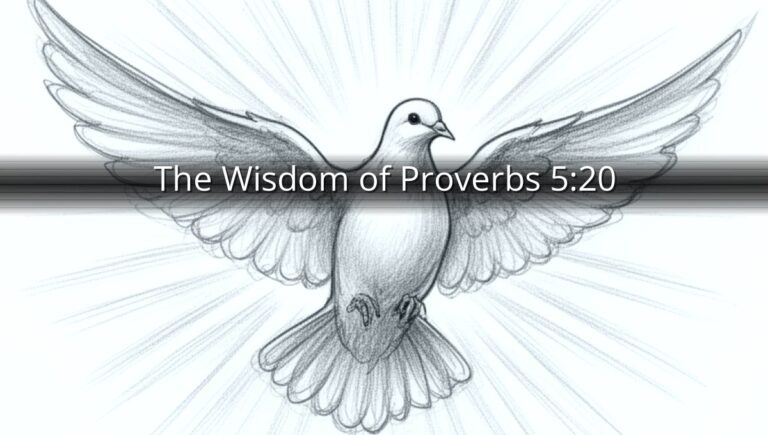 The Wisdom of Proverbs 5:20