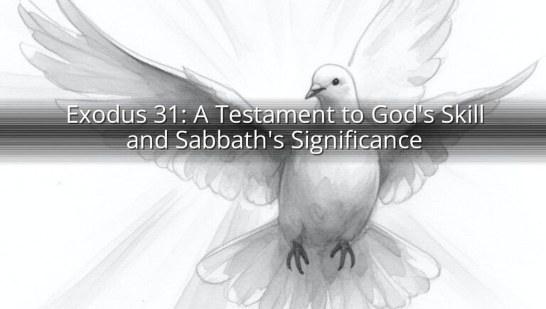 Exodus 31: A Testament to God's Skill and Sabbath's Significance
