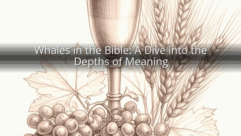 Whales in the Bible: A Dive into the Depths of Meaning