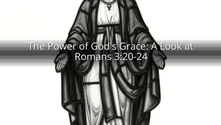 The Power of God's Grace: A Look at Romans 3:20-24