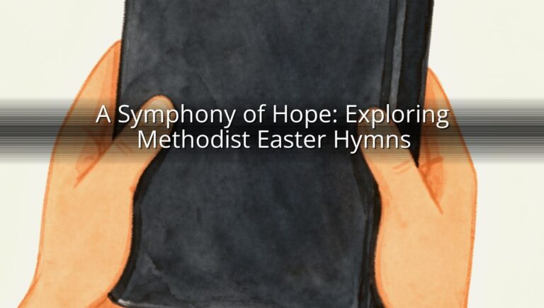 A Symphony of Hope: Exploring Methodist Easter Hymns