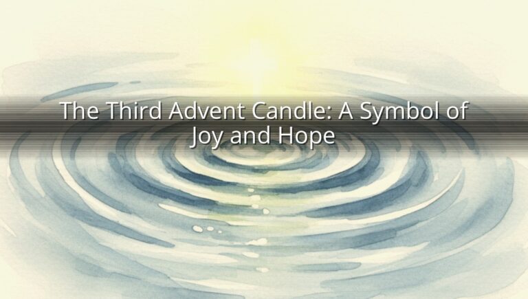 The Third Advent Candle: A Symbol of Joy and Hope