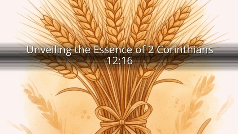 Unveiling the Essence of 2 Corinthians 12:16
