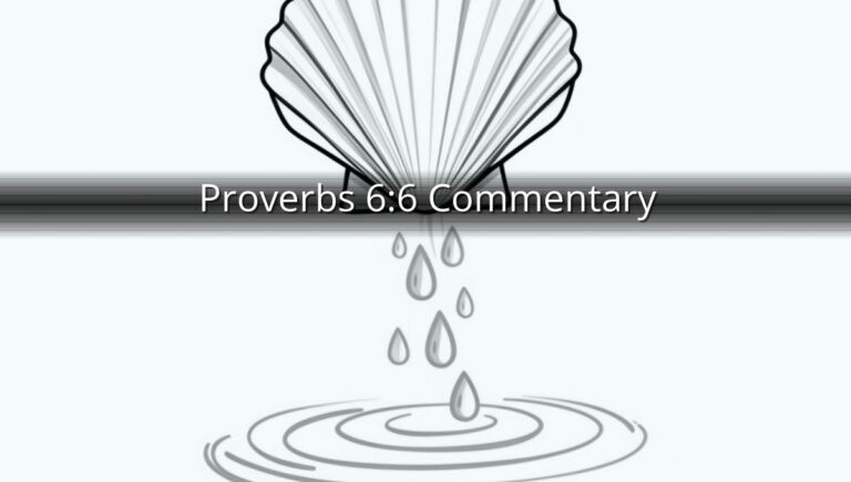 Proverbs 6:6 Commentary