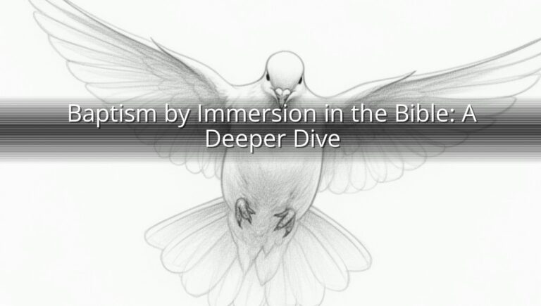 Baptism by Immersion in the Bible: A Deeper Dive