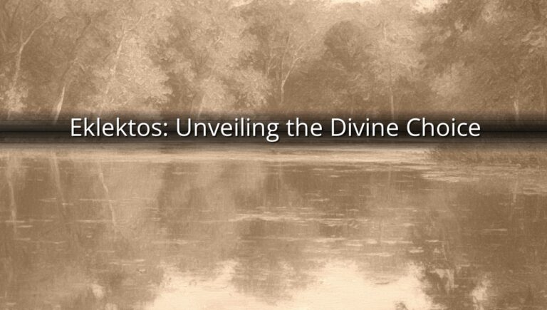 Eklektos: Unveiling the Divine Choice