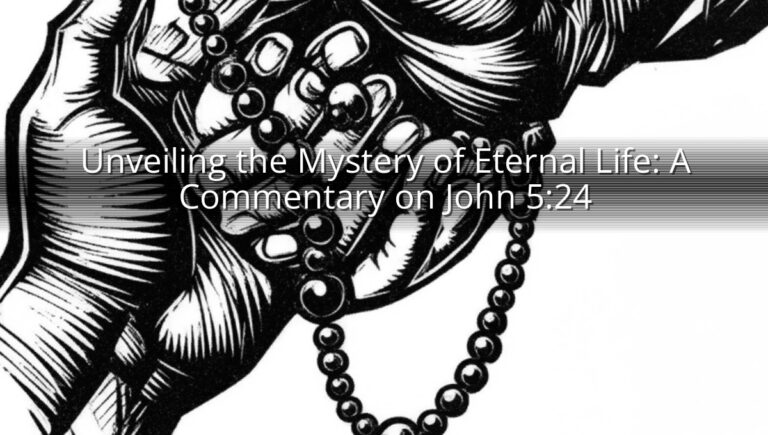 Unveiling the Mystery of Eternal Life: A Commentary on John 5:24