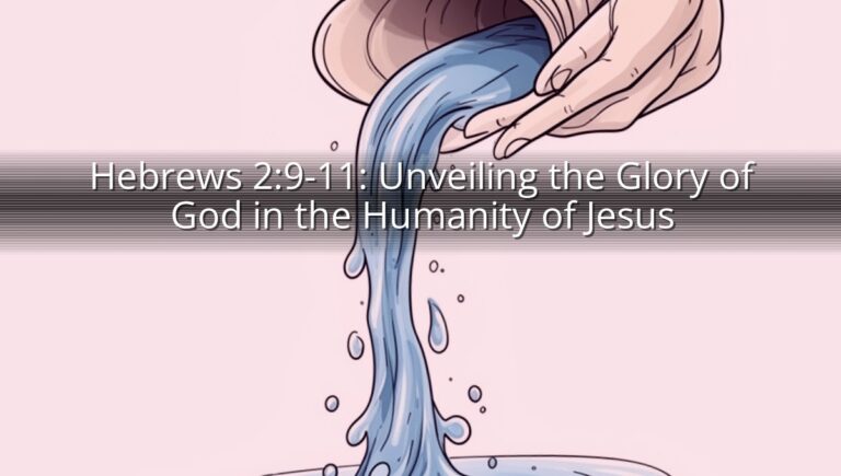Hebrews 2:9-11: Unveiling the Glory of God in the Humanity of Jesus