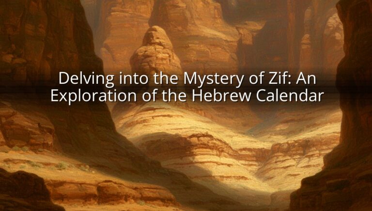 Delving into the Mystery of Zif: An Exploration of the Hebrew Calendar