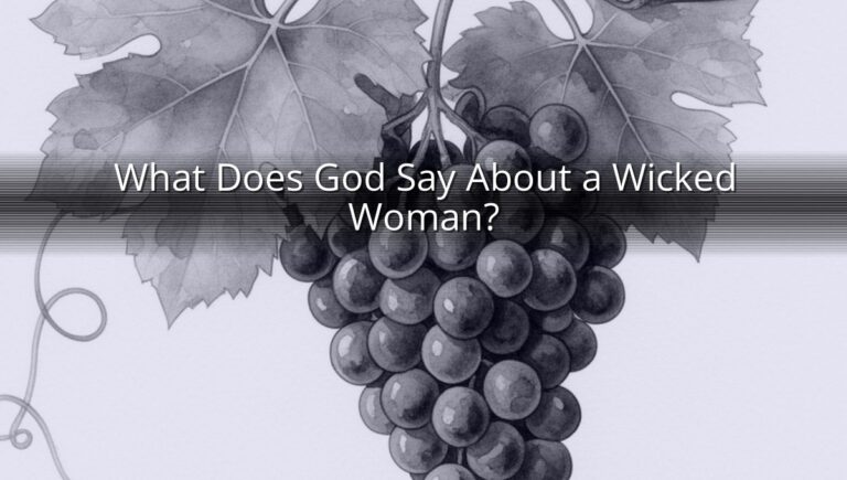 What Does God Say About a Wicked Woman?