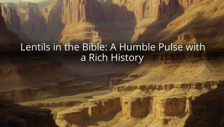 Lentils in the Bible: A Humble Pulse with a Rich History