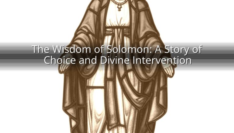 The Wisdom of Solomon: A Story of Choice and Divine Intervention