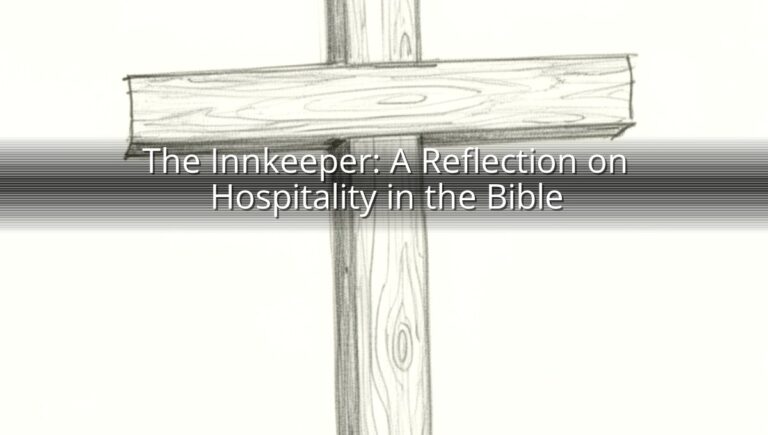 The Innkeeper: A Reflection on Hospitality in the Bible