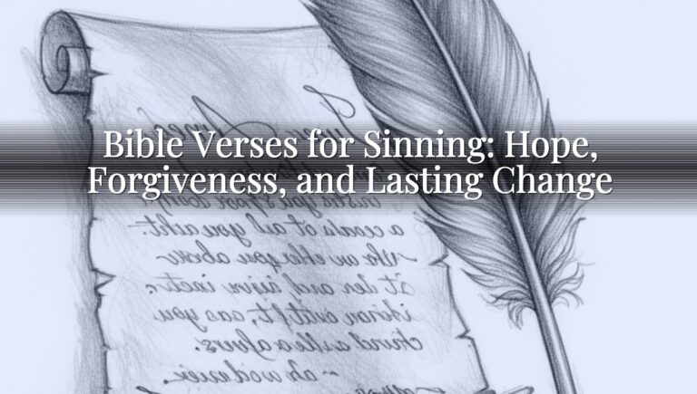 Bible Verses for Sinning: Hope, Forgiveness, and Lasting Change