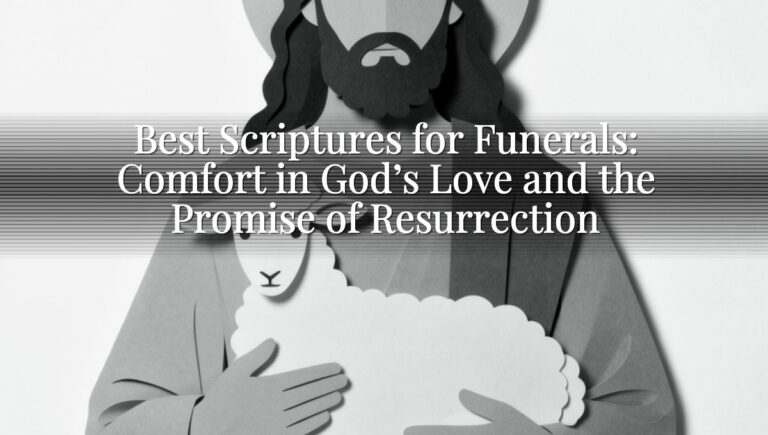 Best Scriptures for Funerals: Comfort in God’s Love and the Promise of Resurrection