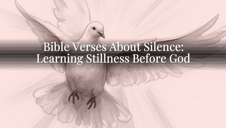 Bible Verses About Silence: Learning Stillness Before God