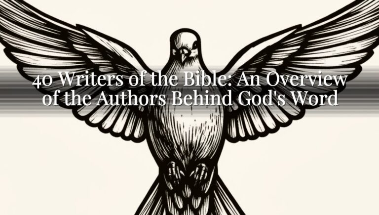 40 Writers of the Bible: An Overview of the Authors Behind God's Word
