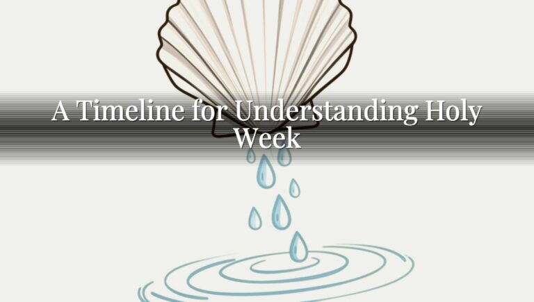 A Timeline for Understanding Holy Week