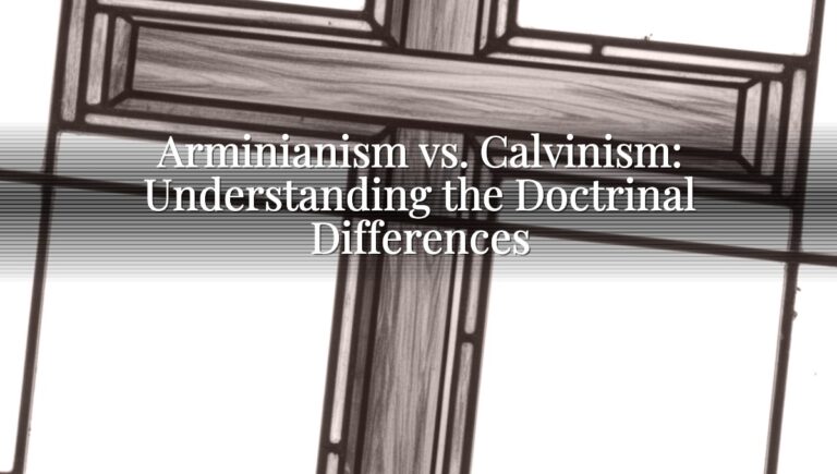 Arminianism vs. Calvinism: Understanding the Doctrinal Differences