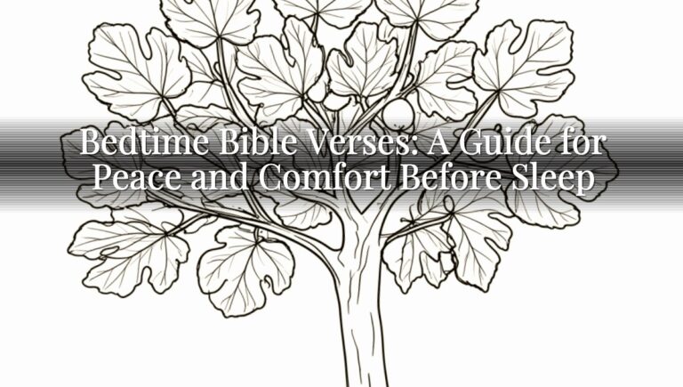Bedtime Bible Verses: A Guide for Peace and Comfort Before Sleep