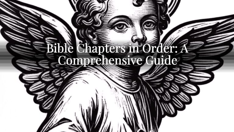 Bible Chapters in Order: A Comprehensive Guide