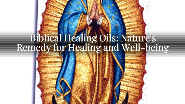 Biblical Healing Oils: Nature's Remedy for Healing and Well-being
