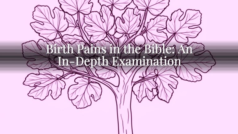 Birth Pains in the Bible: An In-Depth Examination
