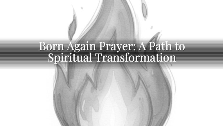 Born Again Prayer: A Path to Spiritual Transformation