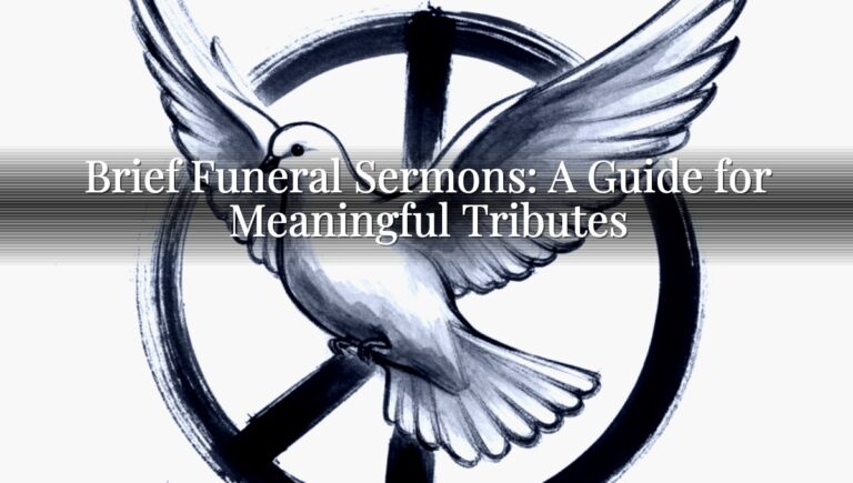 Brief Funeral Sermons: A Guide for Meaningful Tributes