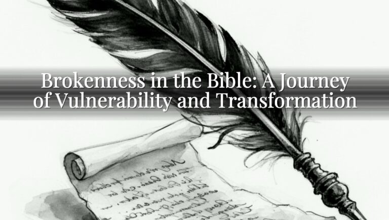 Brokenness in the Bible: A Journey of Vulnerability and Transformation