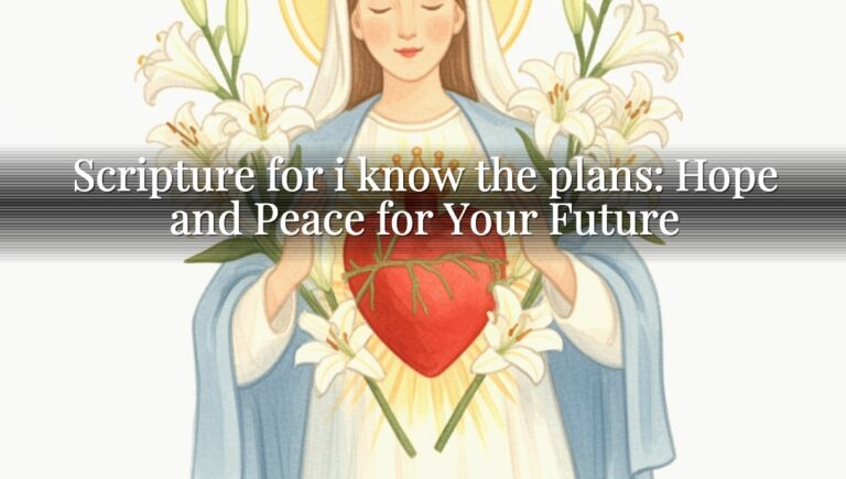 Scripture for i know the plans: Hope and Peace for Your Future