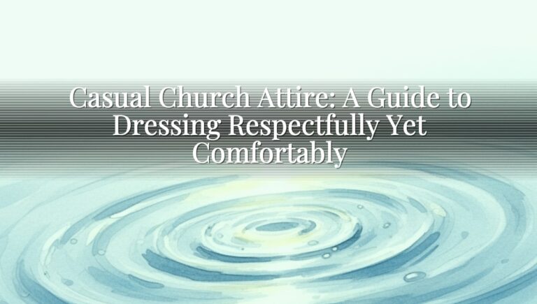 Casual Church Attire: A Guide to Dressing Respectfully Yet Comfortably