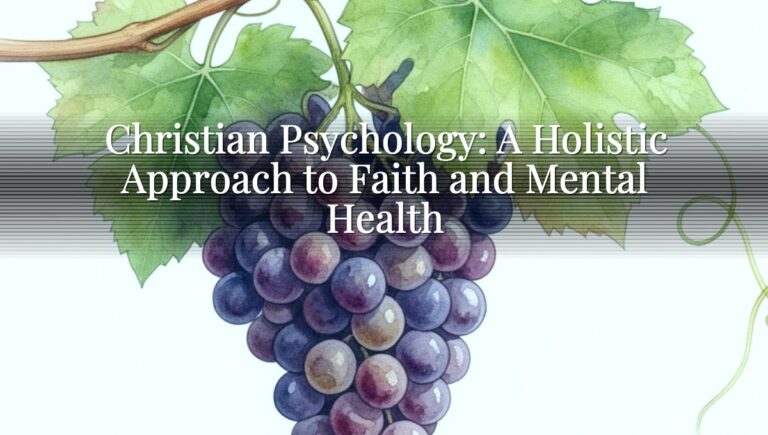 Christian Psychology: A Holistic Approach to Faith and Mental Health