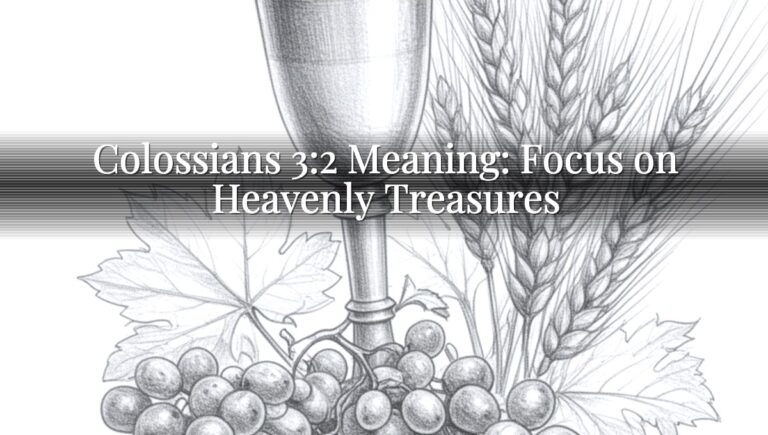 Colossians 3:2 Meaning: Focus on Heavenly Treasures