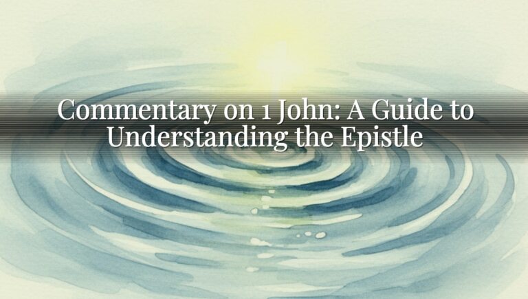 Commentary on 1 John: A Guide to Understanding the Epistle