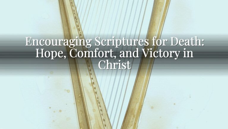 Encouraging Scriptures for Death: Hope, Comfort, and Victory in Christ