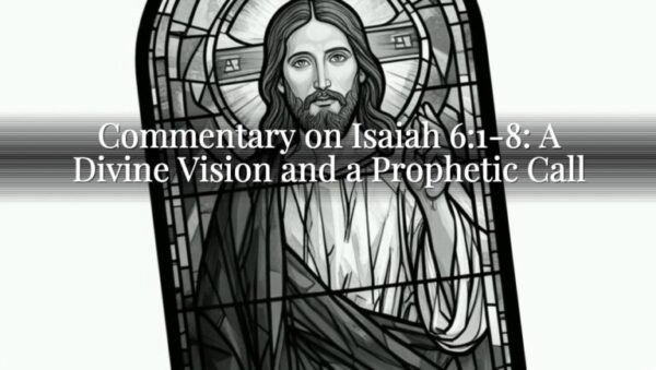 Isaiah 6 Explained Commentary on Isaiah 6:1-8: A Divine Vision and a Prophetic Call